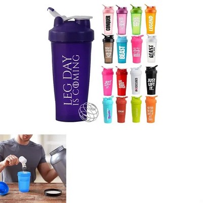 Protein Shaker Bottle 20oz for Smooth Mixing and Fitness