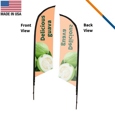 9' Orchid Single-Sided Angle Flag