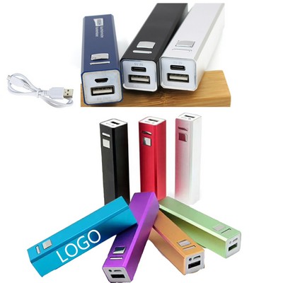 2600 mAh Portable Metal Power Bank