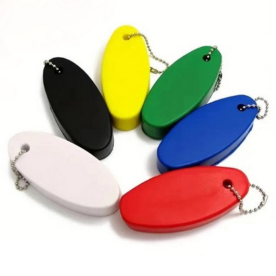 Oval Floating Foam Keychain