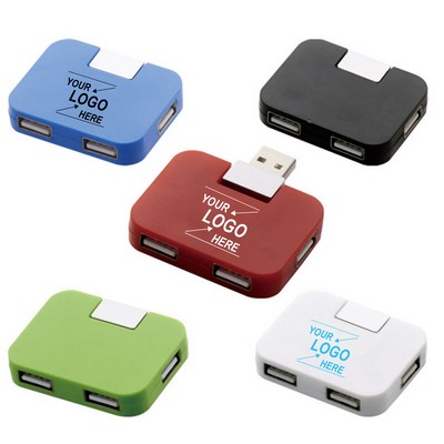 4 Port USB Hub Adapter for Laptop and PC