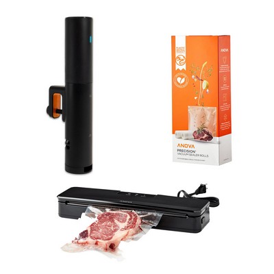 Anova Mini Precision Cooker with Vacuum Sealer and 2pk Bag Roll