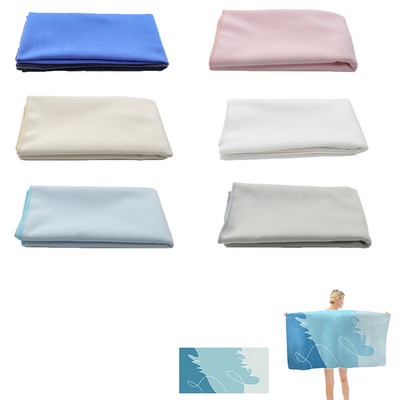 Microfiber Velour Beach Towel