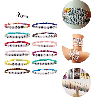 Kids Motivational Friendship Bracelets Letter Beads