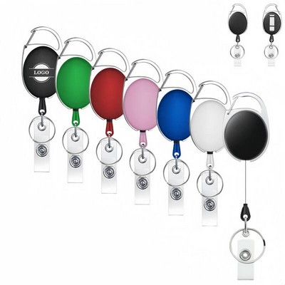 Retractable Badge Reel with Clip Ring