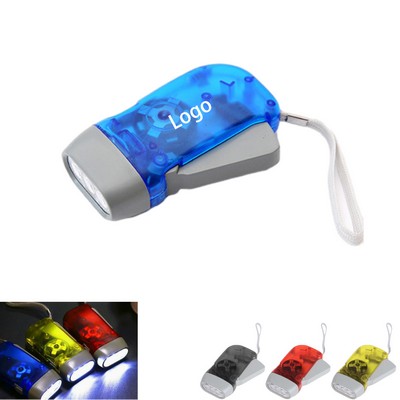 Eco-Friendly Hand-Crank LED Flashlight