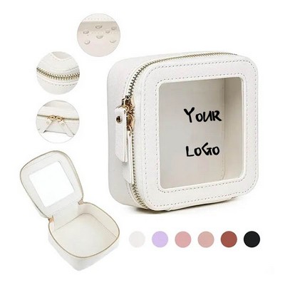 Clear Portable Waterproof Square Makeup Bag