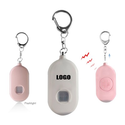 Rechargeable Round Alarm with Flashlight and 120DB Panic Sound