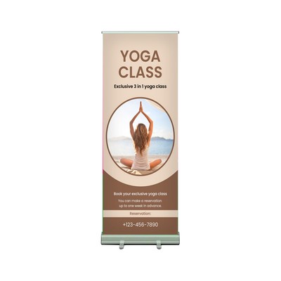 33"W x 80"H Monza™ Retractable Banner Stand, Hardware Only