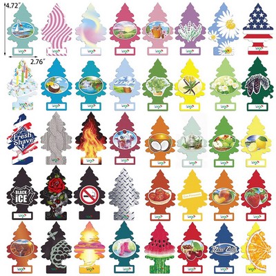 Custom Car Air Freshener Hanging Paper Tree for Home Car Cotton Candy