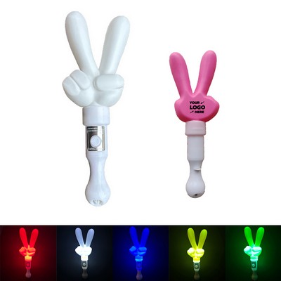 Victory-shaped LED Cheering Wand