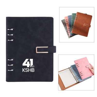 A5 Leather Binder Notebook