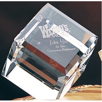 Standing Beveled Cube Award (3"x3")