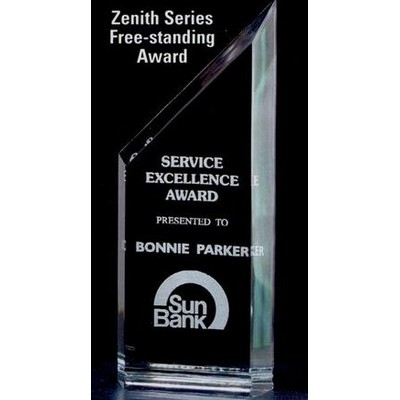 Zenith Series Free Standing Jade Acrylic Award (3 1/4"x8")