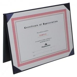 Deluxe Certificate Flat Cover (5 1/2"x7 1/2")