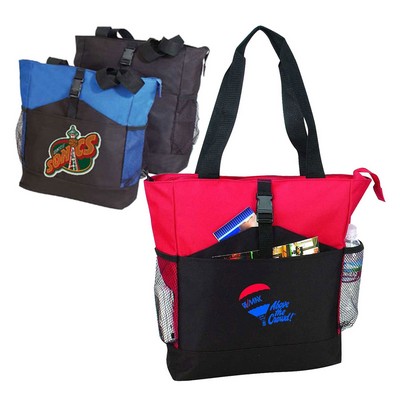 Poly Zippered Tote Bag (18"x15½"x5")