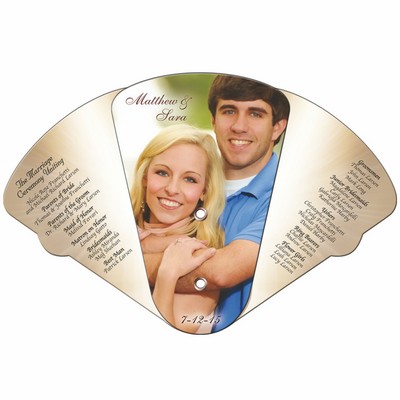 Four Part Expandable Hand Fan Full Color