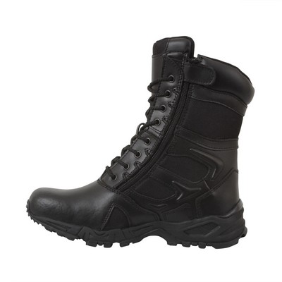 Forced Entry Black 8" Side Zipper Deployment Boots