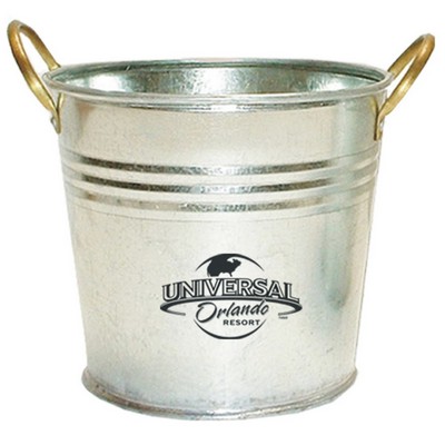 6" Galvanized Steel Bucket w/Handles