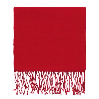 Red Bamboo Muffler Scarf