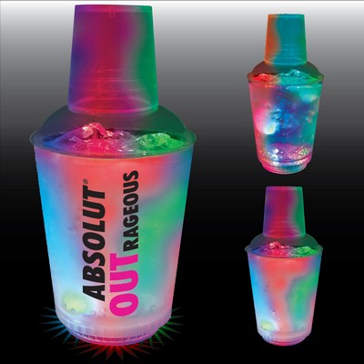 12 Oz. Plastic 3 LED Light-Up Cocktail Shaker