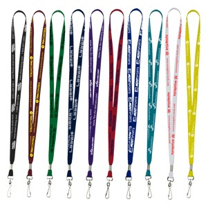 "Baker" 1/2" Import Air Ship Super Soft Polyester Silkscreen Lanyard