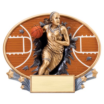 Motion X Oval - Basketball Award (Female)