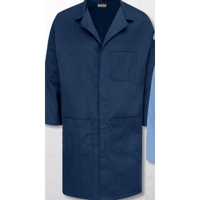 Bulwark™ Concealed Snap-Front Lab Coat - Navy Blue