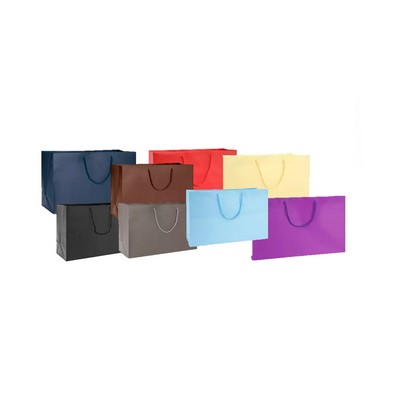 Laminated Matte Colored Rope Handle Gift Bag (16"x6"x12")