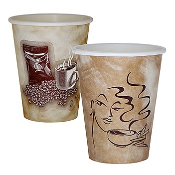 8 Oz. Paper Hot Cup - Flexographic Printed