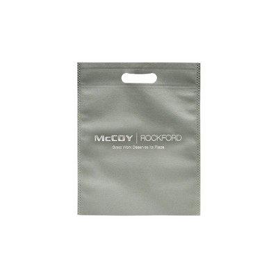 Non-Woven Gray PP Merchandise Bag (10"x12")