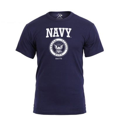 Navy Blue U.S. Navy Logo Tee Shirt (3XL)