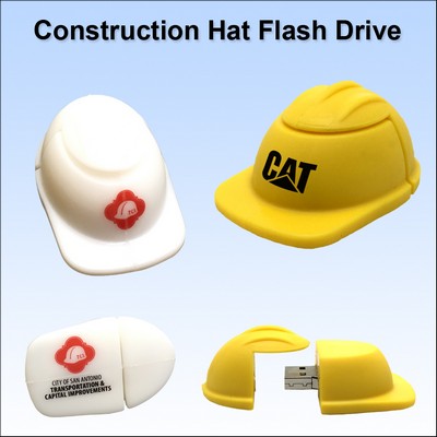 Construction Hat Flash Drive - 1 GB