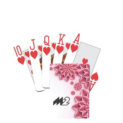 Poker Playing Card w/Custom Image with Large Print