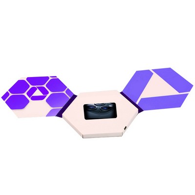 2.4 Inches Hexagon Shaped Video Brochure-128mb