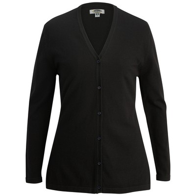 Ladies' Shirttail Cotton Cardigan