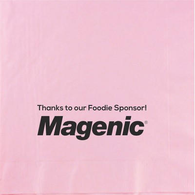 Classic Pink 3 Ply Dinner Napkins