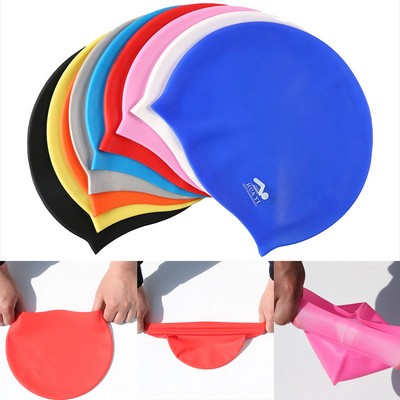 Adult Silicone Waterproof Swimming Cap