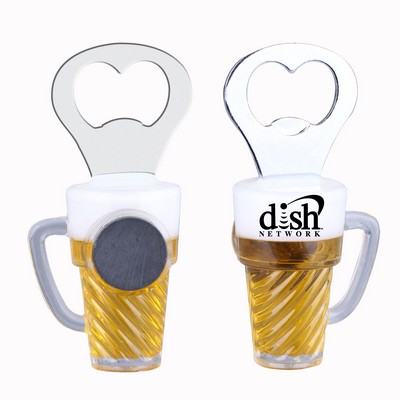 Tapered Magnetic Beer Mug Bottle Opener (Shorter Prod Time)