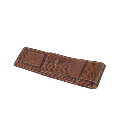 Three Pen Leather Pen Case (6.42"x2.17")