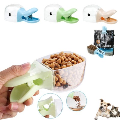 Pet Food Scoop w/Sealing Clip