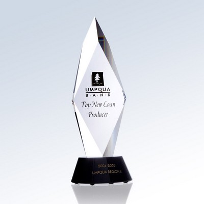 Torch of Liberty Optic Crystal Award - Small