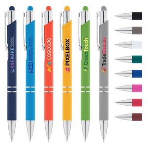 Tres-Chic Softy Pen w/ Stylus Top - ColorJet