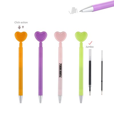 Heart Shaped Pen w/Jumbo Refill