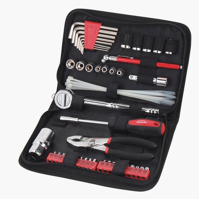 Apollo Tools 56 Piece Auto Tool Set In Zipper Case