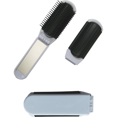 Portable Hairbrush & Mirror