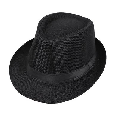 Unisex Vintage Twill Panama Fedora Hat