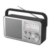 Jensen Audio Portable Silver AM/FM Radio