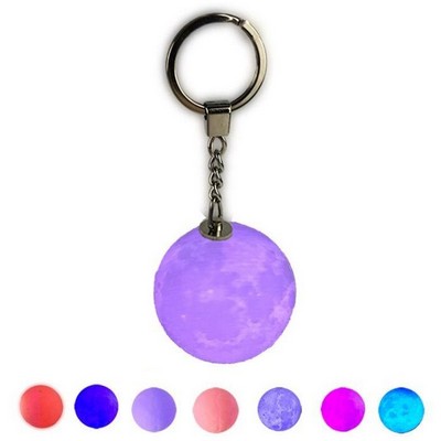 Glow Moon LED Keychain