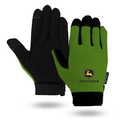 Touchscreen Green Mechanics Gloves